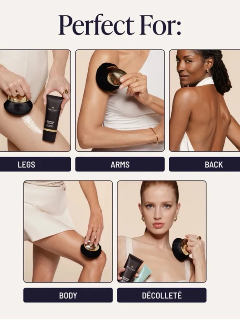 Westmore Beauty Blend & Blur Body & Face Kabuki Makeup Brush